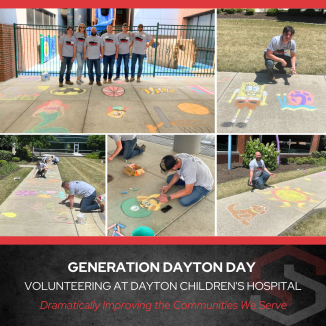 山ǿ volunteering at Generation Dayton Day